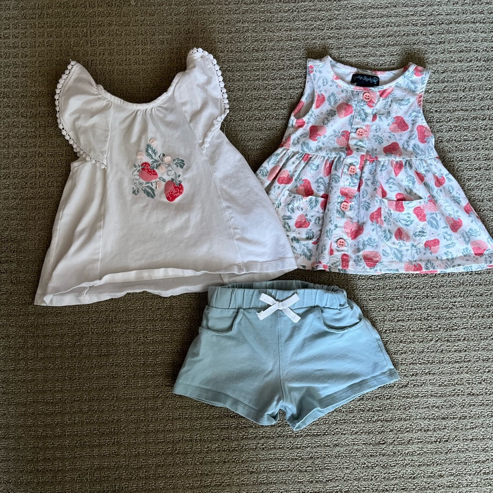 Cynthia Rowley Toddler Matching Short and Tank Set 18 Months